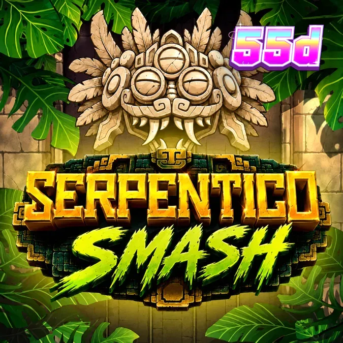 Interface do slot Serpentico Smash com o tema de ruínas da selva